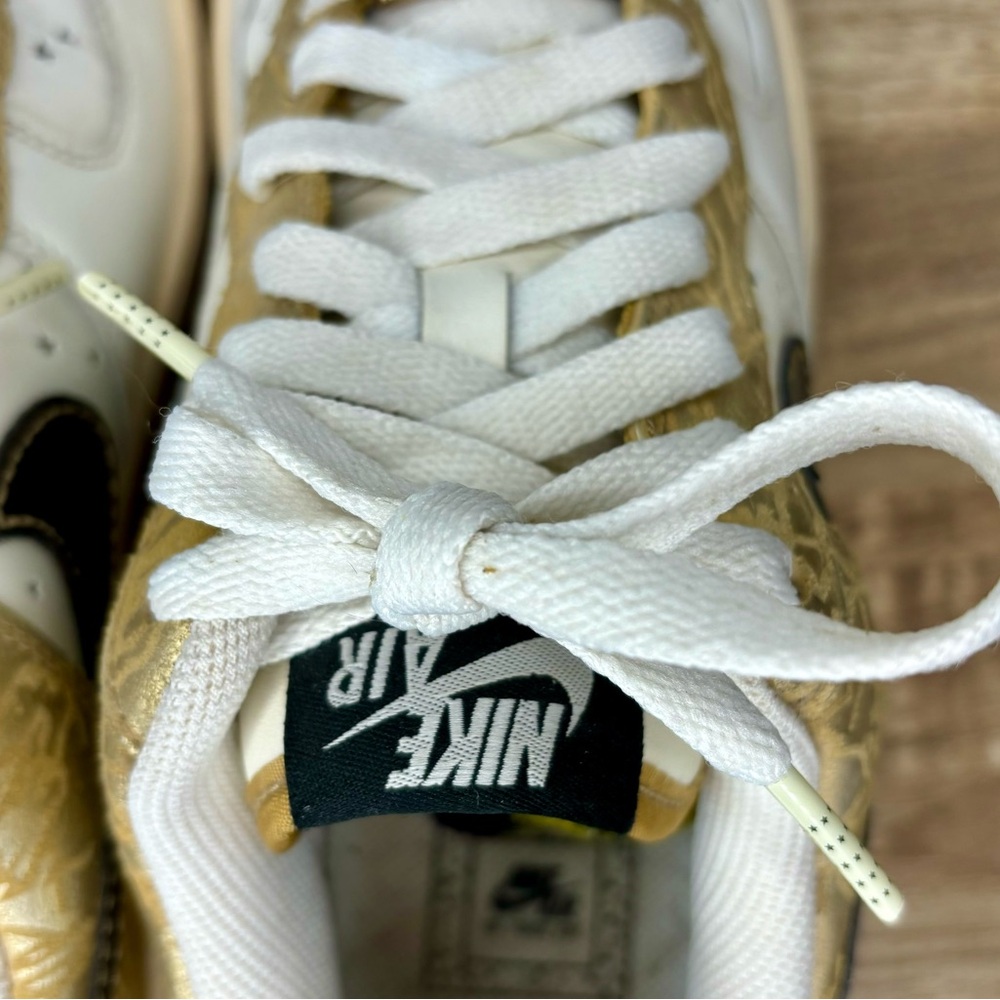 Nike Air Force 1, Cream and Gold size 5.5y (7w) - Picture 6 of 10